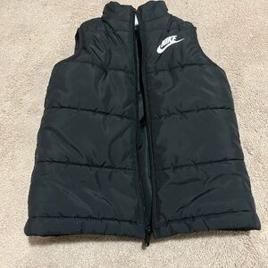 Nike Kids Black Quilted Vest
